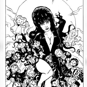 Elvira In Monsterland #1 GalaxyCon Variant (Original Cover Art)