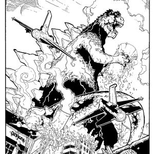 Godzilla #1 GalaxyCon Variant (Original Cover Art)